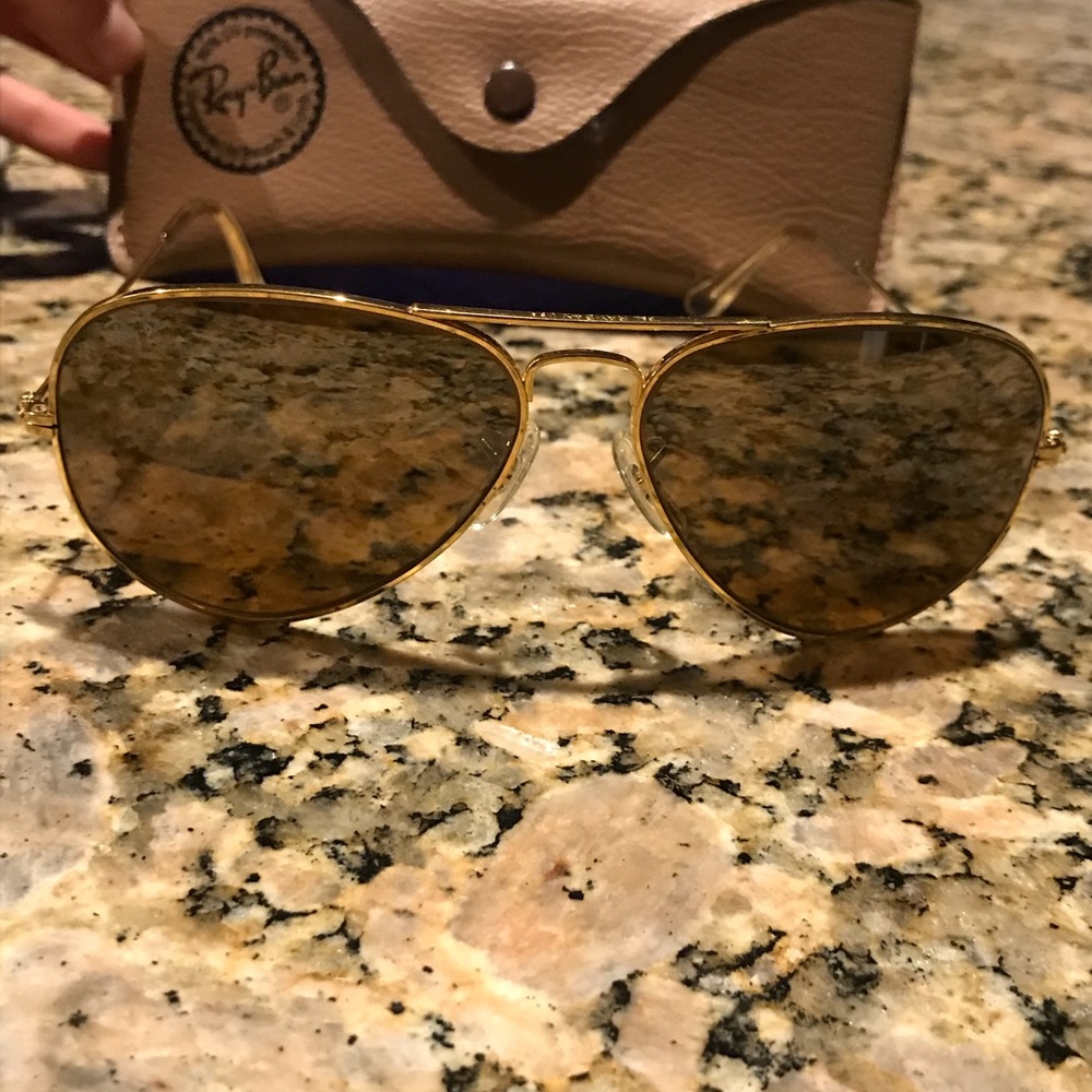 🔥RAY-BANS GOLD AVIATOR